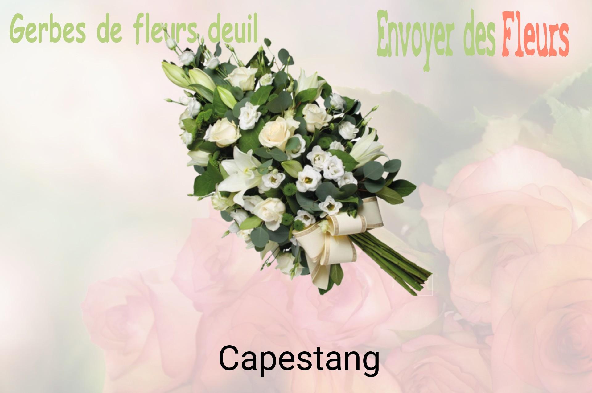Gerbe de fleurs de deuil livrée à Capestang